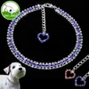 Abbigliamento per cani Accessori con strass Collare per cani di piccola taglia Chihuhua Yorkshire Terrier Collana con diamanti Bling Collari per cuccioli di gatto Mascotas