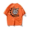 Graffiti Hip Hop Totoro Oversize pareja camiseta hombres Streetwear Harajuku camiseta manga corta algodón suelta HipHop camiseta básica 210603