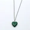 Carnelian Necklace Heart Gemstone Natural Quartz Crystal Healing Chakra Stone Pendant + Necklace
