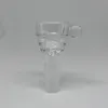 DHL HOOSHAH RETING GLASS BOWL Färgad 14mm 18mm Manliga skålar Piece Tratt Joint Downstem Handtaget Nagelrör för Dab Rig Bong