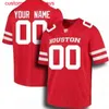 Donne maschile cucite giovani Houston Cougars NCAA personalizzato qualsiasi nome Numero XS-5XL 6XL