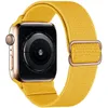 Apple 시계 밴드 용 스트랩 44mm 40mm 38mm 42mm 조정 가능한 탄성 나일론 솔로 루프 팔찌 iWatch 시리즈 3 4 5 6