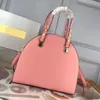 2021 패션 여성 기질 핸드백 패션 고품질 볼링 가방 실제 가죽 핸드백 고품질 하드웨어 완료 277R