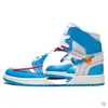 OG Hommes Jumpman 1S Chaussures de basket-ball High Top OG 1 UNC University Blue Royal Rouge Vert Chaussure de sport Chicago Formateurs Hommes Femmes Baskets de sport