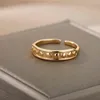 Gotiska geometriska ringar för kvinnor män älskare par ring justerbar öppen manschettfinger ringar vintage smycken bague gåva g1125