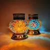 Table Lamps Morocco Turkish Mosaic Lamp Handmade Stained Glass Bedroom Battery Operated And Switch LED Wireless Night