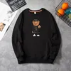 Men's crew neck sweatshirt pullover Korean version of the trend printing bear loose sports casual autumn