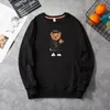 American Autumn Men's Polos Crew Neck Sweatshirt versão coreana da impressão de tendências Bear esportes e lazer soltos