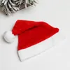 Christmas Santa Claus Hats 7 Colors Short Plush Caps Festival Party Cosplay Costumes Cap Xmas Decoration Accessories CO25de