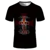 T-shirts 2022 Sommar 3D-T-shirt Män Kläder Skulldeath Short Sleeve Boy-Child Fashion O-Neck Street Wear Cool Customizable 110-6 XL