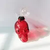 Szkło palenia Bubbler Zakrzywiony 10mm Rury Oil Rura Tytoń Miska Z Grubymi Palnik Szklany Rury Kolorowe Czaszki W Kształcie Różowe Żółte Niebieskie Zielone Purpurowe Red Dab Rigs Bong