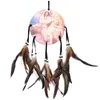 Nuevo estilo de pintura al óleo Hecho a mano Dream Catcher Net con plumas Colgante de pared Dreamcatcher Craft Regalos RRD12356