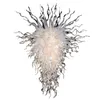Large White Pendant Lamps for Living Room Villa Chihuly Hand Blown Glass Chandelier Lighting Art Decoration