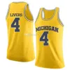 Nikivip Michigan Wolverines College #4 Isaiah wątrobiowe koszulki do koszykówki #13 Ignas Brazdeikis #23 IBI Watson Mens zszyta niestandardowa nazwa numeru
