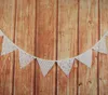 2021 Vintage Lace Banner 10 Flags High Quality Wedding Birthday Holiday Garden Party Banner Bunting Decoration Supplies