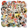 50PCS-pack vintage retro pinup tjej dam vinyl klistermärke vattentäta klistermärken för vattenflaska bärbara datorer planerare scrapbook telefon mac garderob väggfodral arrangör dekal