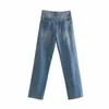 Ripplate Dżinsy Spodnie Dla Kobiet Wysokiej Talii Streetwear Cowboy Spodnie Luźne Dorywczo Długie Duszne Duszne Jean Femme 210508