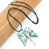 Hanger kettingen natuurlijke shell ketting met gesneden levensechte mooie engel vorm temperament voor vrouwen mannen charme sieraden 45x65 mm