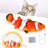 juguete de gato de pescado flopping
