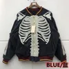 2021 Full Bone Broderie KAPITAL Bomb Jacket Hommes Femmes Automne Hiver Zip Manches Denim Manteau Hommes Vestes