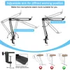 Microphone Stand For Blue Yeti and Snowball and Webcam Boom Scissor Arm Stands Logitech C920 C922 C930 C930e W8