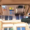 Organizador de carros Sunshade Veículo Baffle com bolsa de armazenamento Acessórios de interiores de estacionamento IC Clipe de cartão IC