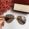 0062 Sonnenbrille für Damen im klassischen Sommerstil mit Metall- und Plankenrahmen beliebte Brillen Hochwertige Brillen UV-Schutzgläser