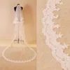 Veu de Noiva Elegancka warstwa 2 Ivory White Wedding Veil Chapel Cathedral Długość Welony ślubne z grzebieniem Velos De Novia X0726