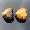 Pure natural tiger eye stone heart semi-precious stone pendant 25*25*10MM