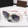 2021 Mode-Sonnenbrille mit goldenem Metallrahmen für Damen und Herren, ovale polarisierte Gläser, Designer-Sonnenbrille für den Sommer