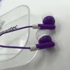 Headset descartável Publicidade promoção logotipo personalizado fones de ouvido 3.5mm plug em-orelha com fio colorido