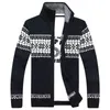 MANTLCONX arrivées mode Patchwork pull hommes coupe-vent chaud Cardigan pulls marque chandails tricotés 210909