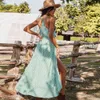 Jastieセクシーな夏のノースリーブスリップドレス女性のストラップレス弓包帯フリルPolka Dot Sundressカジュアルビーチバックレスvestidos 210419