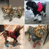 Hundkläder 4st vattentäta husdjur varma skor vinter super hundstövlar bomull anti-halk för små produkter Chihuahua XS-XXL