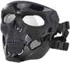 Tactisch masker Beschermend volgelaatsheldere bril Schedelmasker Dubbele modus Draagontwerp Verstelbare riem One Size Fits