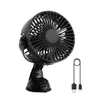 Electric Fans USB Rechargeable 2200mAh Battery Operated Suction Cup 3 Speeds Outdoor Car Home Office Kitchen Fan Strong Wind279j