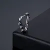 Titanium Steel Body Piercing Jewelry Pointed Cone Earring Hoops Korean Punk Hiphop Hoop Earrings for Men and Women
