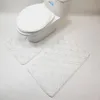 Tappeti con stampa dorata per camera da letto Lavaggio meccanico Tappeto con stampa geometrica e tappeti Casa Soggiorno Bagno Tappetini WC Set 2203151154913