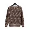 Kvinnors tröjor Designer Sticked Cardigan Sweater Double F Letter Tees Jacquard Temperament V-Neck tunn stickad jacka för män Kvinnor BHT8