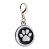 Metal Pet Tag Zinc Alloy Epoxy Identity Card Dog Brand Footprints Cat Dog Collar Accessory