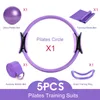 5 sztuk Joga Ball Magic Pierścionek Pilates Circle Sprzęt do ćwiczeń Trening Fitness Trening Rezystanuj Narzędzie Wsparcie Stretch Band Gym