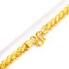 Schwere Herren-Thai-Kette des Segens, 24 Karat vergoldete Halskette, Ketten NJGN056, modisches Hochzeitsgeschenk, Herren-Gelbgold-Plattenkette n184i