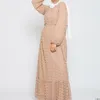 Fritidsklänningar 2022 Abaya Dubai Turkiet Hijab Muslimsk Modeklänning Indien Islam Kläder För Kvinnor