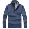 Winter Mann Casual Pullover Solide Khaki Blau Rollkragen Pullover Gestrickte Kleidung Herren Pullover Erkekler Kazak Men039s6806460