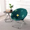 Round Saucer Chair Cover Stretch Moon For Living Room Spandex Camping Covers Washable Seat Case Home Decor