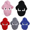 Hund hoodie fleece hund kläder varm tröja med hatt katt kläder skjorta husdjur grundläggande hoodies sweatshirt för små medelstora stora hundar mjuk vinter pullover coat svart 6xl A226