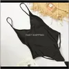 Kvinnors Badkläder Kläder Kvinnor Sexig High Cut Swimming Suit Backless One Piece Baddräkt Swim Thong Badkvinna M YH8BE