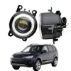 MITSUBISHII OUTLANDER II için Melek Göz Sis Işık II 2006-2012 Araba Ön Tampon Halo Yüzük ile LED Gündüz Koşu Lambası 20 W 12 V