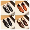 A1 Luxe Merken PU Lederen Mode Mannen Business Jurk Loafers Pointy Black Shoes Oxford Ademend formele Trouwschoenen 45 33