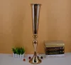 sell tall gold Slim metal flower vase Party Decoration trumpet vases centerpieces for wedding & event home